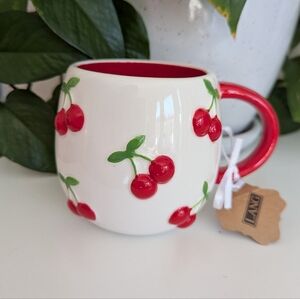 NWT Cherry Ceramic Mug